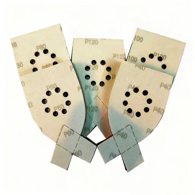 DUSJVYUE 30pcs 240 Grit Sanding Pads Large Mouse Detail Sander Sandpaper 8 Holes Hook and Loop Mouse Sander Pads for Black and Decker KA220G KA230 Mega Mouse Cyclon Sandstorm Craftsman Sanding Sheets - Image 5